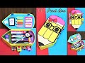 DIY Pencil Box| Best out of Waste| How to make a Pencil Shaped Pencil Case with Cardboard &amp; Matchbox