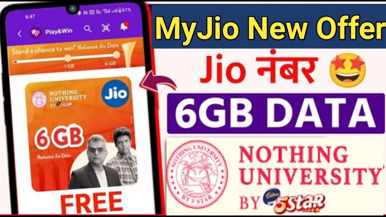 Jio Free Data Offer Jio Nothing University 5 Star Contest Jio 6 GB jio-free-data-offer-jio-nothing-university-5-star-contest-jio-6-gb