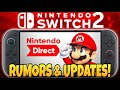 NEW Nintendo Direct Rumor Appeared! + Big Switch 2 Game Updates!