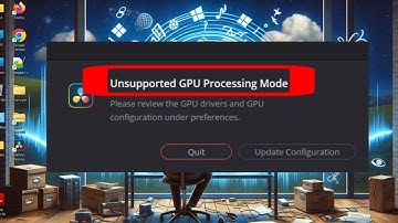 Da Vinci resolve software showing Unsupported GPU Processing Mode | Unsupported GPU Processing Mode