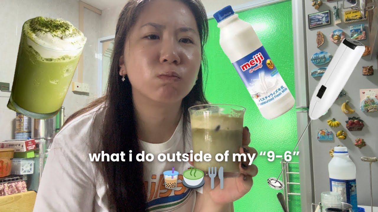 learning to make cafe matcha | things i do outside of my “9-6” corporate job