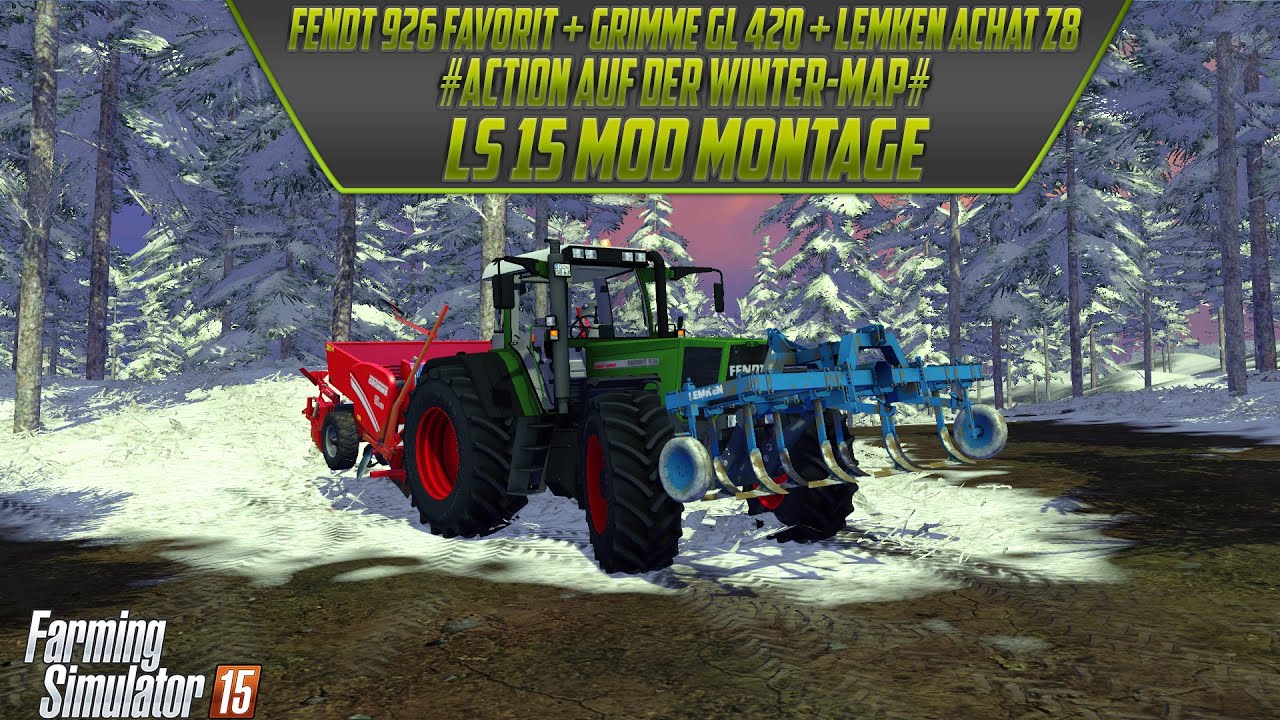 Kratoffel pflanzen auf der Winter-Map [Fendt 926 Favorit + Grimme GL 420 + Lemken Achat Z8]