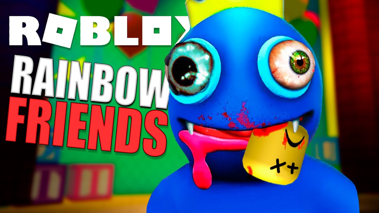 Roblox Rainbow Friends o Bicho Azul babão 