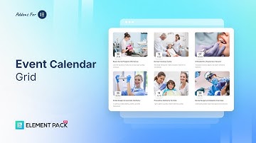 Events Calendar Grid by Element Pack Pro | Showcase Events with Style