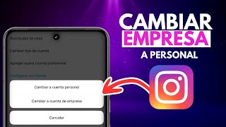 Cambia tu CUENTA de Instagram a PERSONAL en Android (2024)