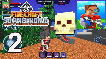 Fire Craft: 3D Pixel World - The Scorpion Boss - GamePlay Walkthrough Part 2 iOS,Android