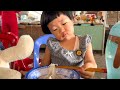 |729| 3 Na bực mình vì mẹ dẫn đi ăn chay nhưng rồi bất ngờ vì quá ngon | Trần Tiên JP Family