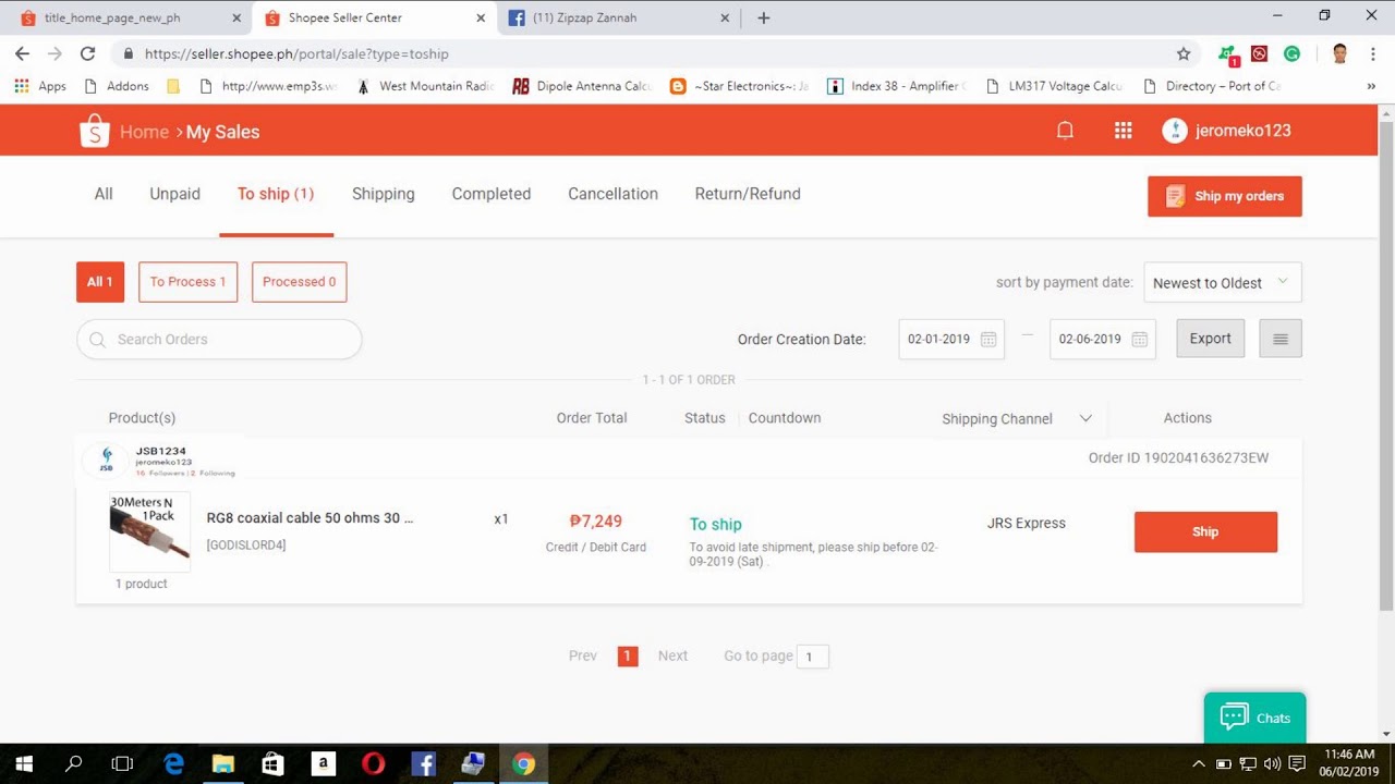 How Shopee Seller Ship Sold Item To The Buyer Via Jrs Express Part