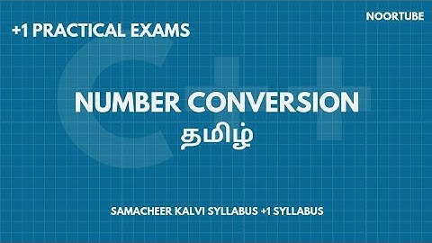 CS4 Number Conversion | 11th Standard Samacheer Kalvi Computer Science Practicals (in Tamil)| 🔗 desc