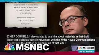 1\/6 Committee Finds Trump White House Metadata On Letter Pressing GA On Election
