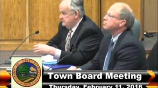 Town Board Work Session 2-11-16