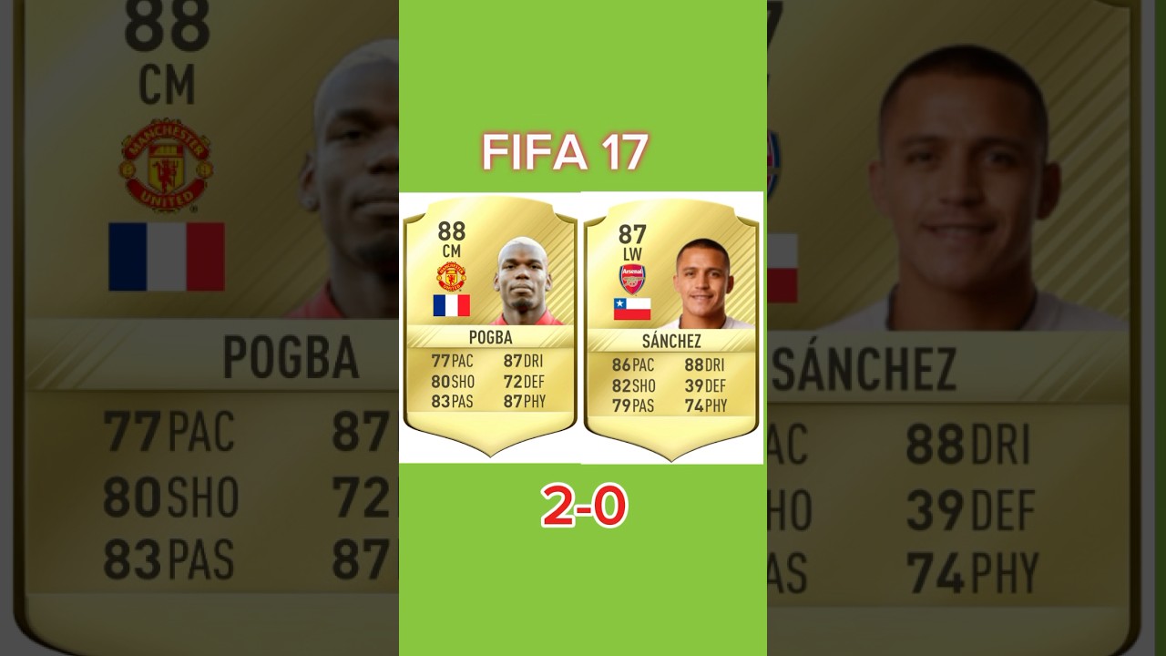 Pogba VS Sanchez FIFA COMPARISON [16-23] 
