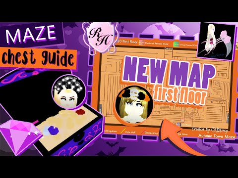 New Maze Map First Floor Guide 16 Treasure Chests Royale High Halloween 2020 Update Youtube - roblox royale high halloween maze guide