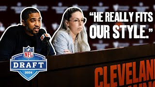 Catherine Raiche & Glenn Cook: "He Really Fits our Style" | NFL Draft Press Conference