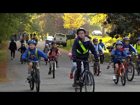 Bike Bus to Maybeury Elementary School