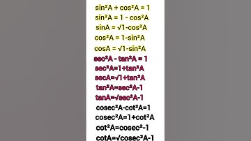 #maths #trigonometry #formula #foryou #vairalvideo