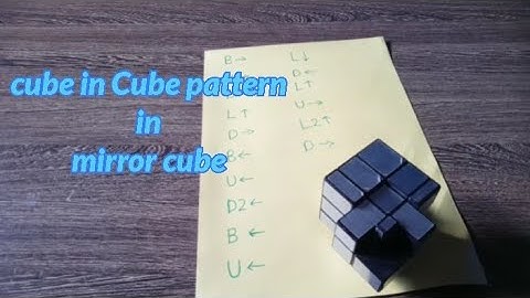 cube in Cube pattern in mirror cube