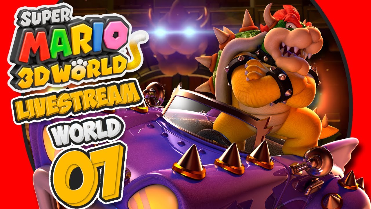 Super Mario 3D World 100% Live Stream - World 7 (Online 4-Players)