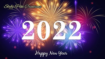 HAPPY NEW YEAR CLOCK 2022 4k COUNTDOWN TIMER WITH VOICE + SOUND EFFECT