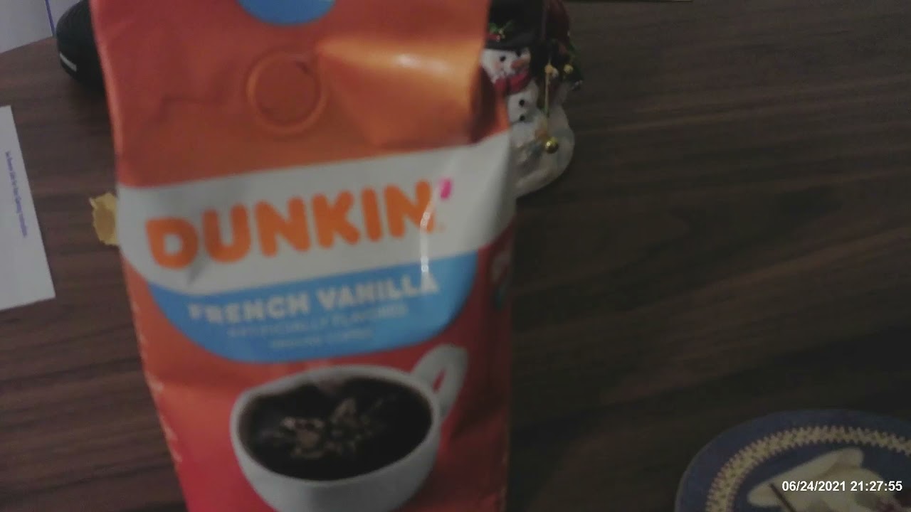 Dunkin' French Vanilla Flavored Coffee Review!