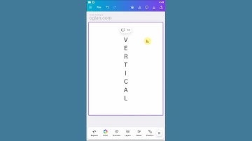 How to make vertical text in Canva Mobile #shorts #canva #graphicdesign