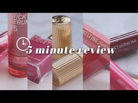 ⏰5분만에⁉️⏰ 신상위주의 여름~가을립 5종 리뷰! (페리페라, 콜레트, 클리오, 롬앤)