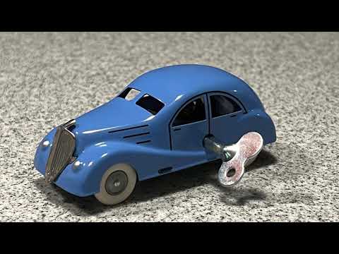 Renault Viva Grand Sport CIJ - Voiture Miniature En Tôle - Jouet Mécanique Vintage