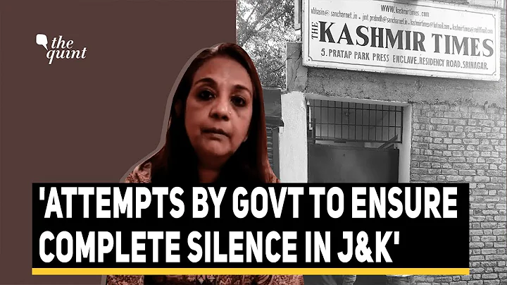 'Targeted For Speaking Out': Kashmir Times Editor ...