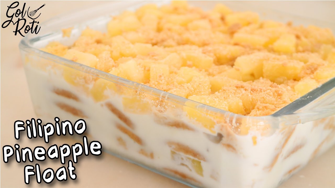 Filipino Dessert Pineapple Float 4 ingredient cold dessert GolRoti