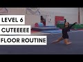 Cute gymnastics floor routine  taylor krippner