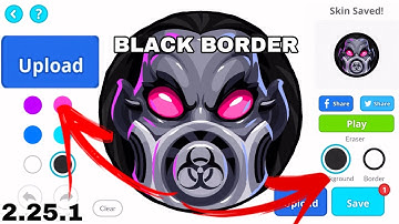 TUTORIAL CUSTOM SKIN AGAR.IO BLACK BORDER IOS, NEW ZOOM MOD, VERSION 2.25.1 (AGAR.IO MOBILE)