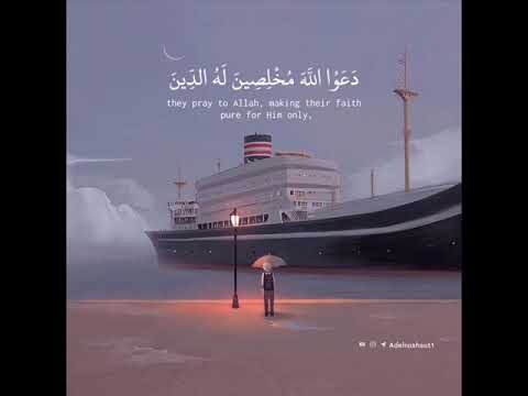 فإذا ركبوا في الفلك دعوا الله مخلصين له الدين عبد الرحمن مسعد