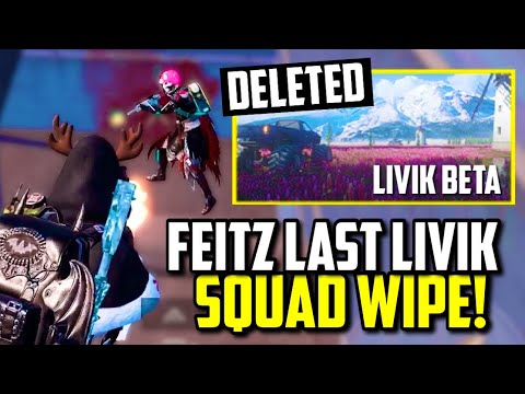 FEITZ LAST SQUAD WIPE EVER ON LIVIK BEFORE IT IS DELETED!! | PUBG Mobile