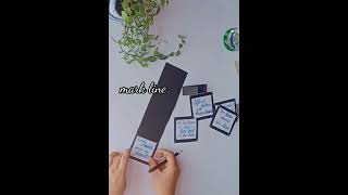 How to make slider card / waterfall card / scrapbook pattern idea / #cards / #nazcreativity / #viral