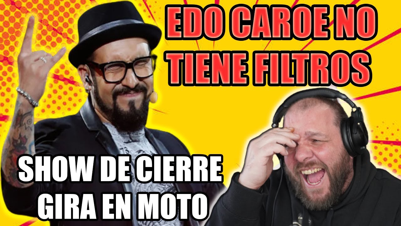 EDO CAROE | show de cierre en moto | NO SE CORTA NADA parte 1 reacción