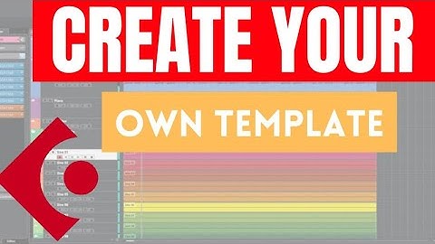 HOW TO CREATE YOUR OWN TEMPLATE IN CUBASE