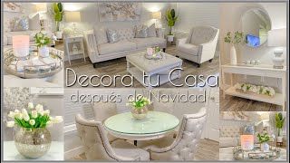 COMO decorar DESPUES de NAVIDAD / Decoración de SALA y COMEDOR 2023