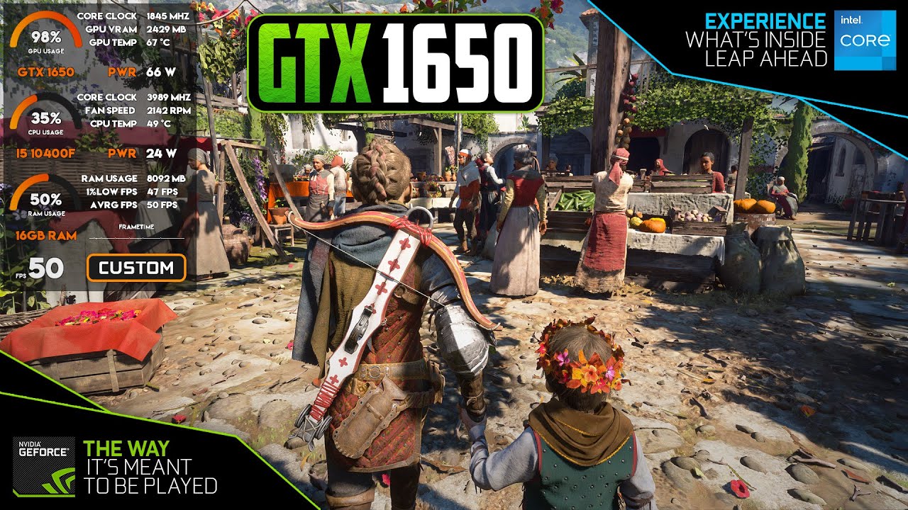 GTX 1650 - A Plague Tale: Requiem - Patch 1.3 - 1080p Resolution Optimizer Tested