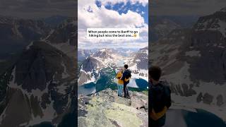 Would you try this hike in Banff, Canada?👇🇨🇦