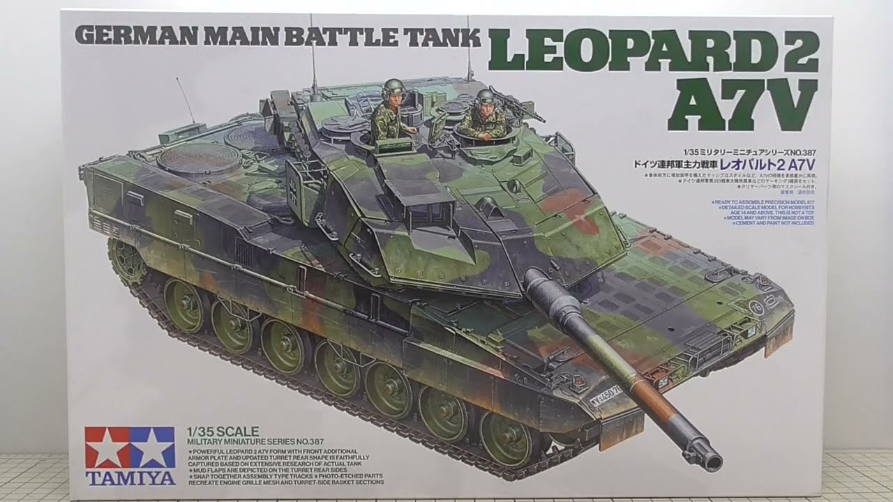 TAMIYA 1/35 LEOPARD 2 A7V Unboxing - YouTube