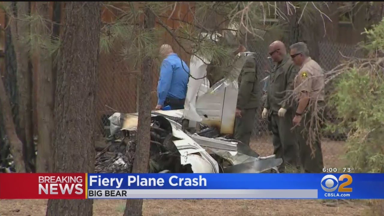 SingleEngine Plane Catches Fire After Crash Near Big Bear City Airport