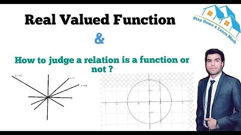 Real valued function and how we judge relation is a function or not?||MATHEMATICS 12||  Lecture 9