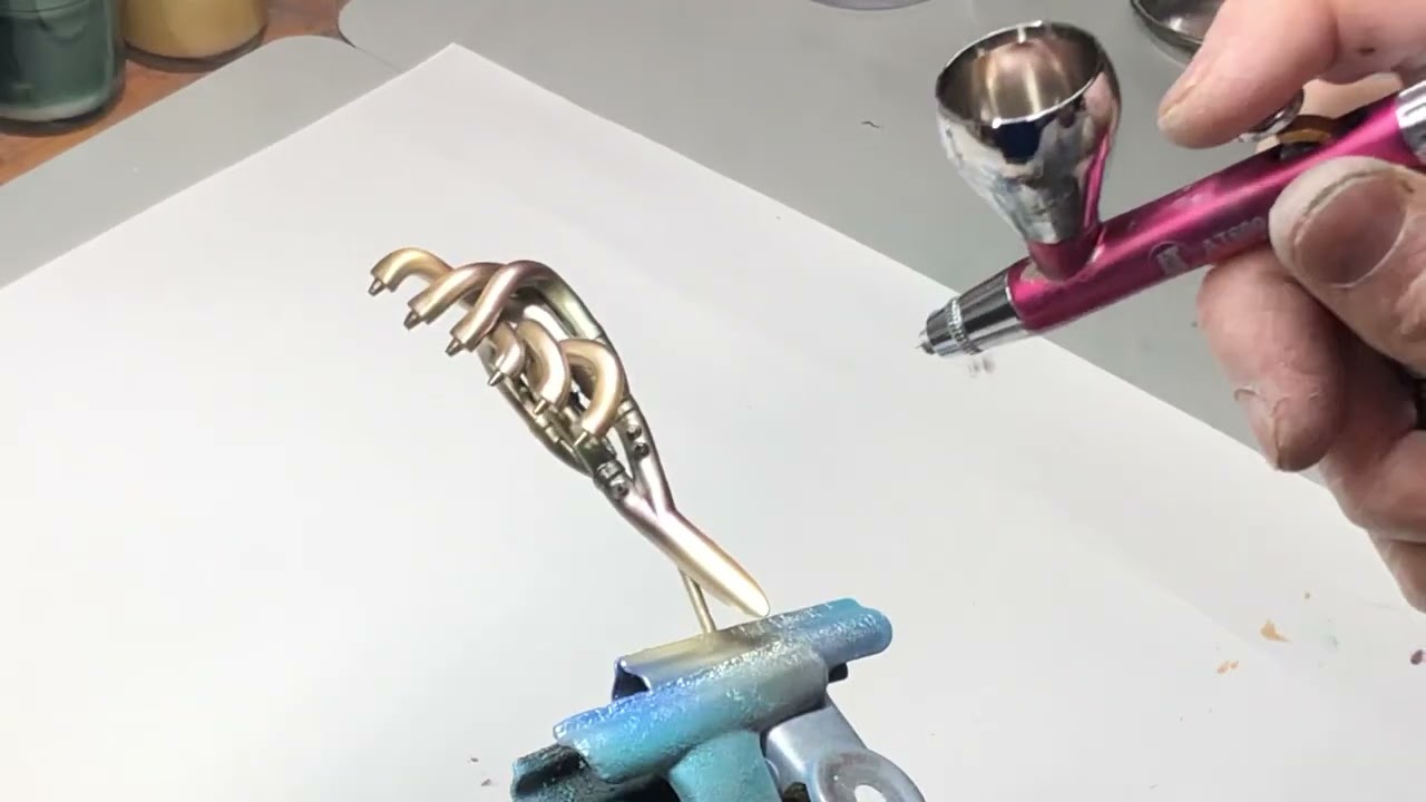 タンカペイント エンジンカッパーの塗装 その1 Painting the engine copper