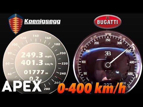 2018 Bugatti Chiron vs. Koenigsegg Agera RS - Acceleration Sound 0-100, 0-400 km/h | APEX