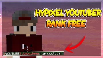 HOW TO GET YOUTUBE RANK ON HYPIXEL WITHOUT SUBSCRIBERS (UPDATED VIDEO IN DESC) (2025) (No Subs)
