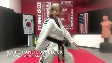 Techniques - Knife Hand Low Block (SONNAL ARAE MAKKI)