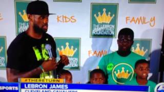 LeBron press conference 8-8-14