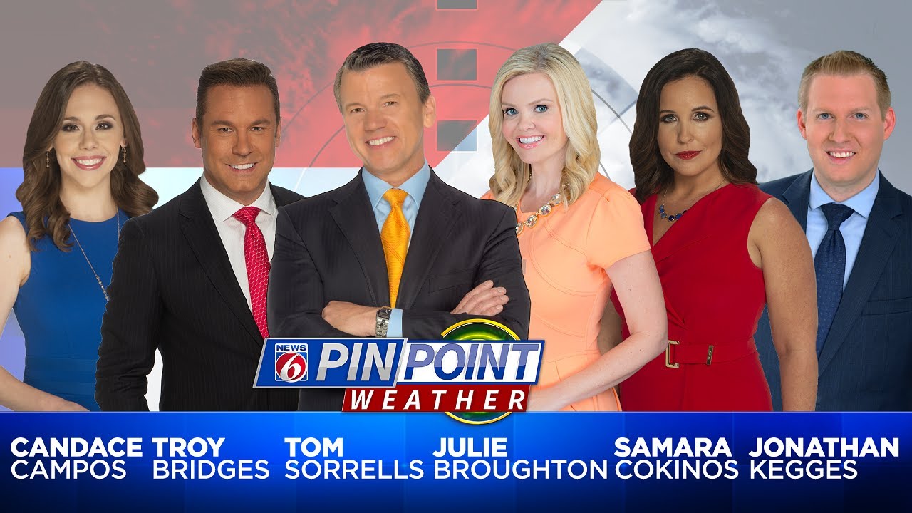 newspaper mockup News 6 evening video forecast -- 8/27/19