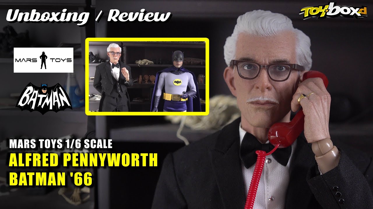 MARS TOYS ALFRED PENNYWORTH - BATMAN 66 1/6 Scale Unboxing 