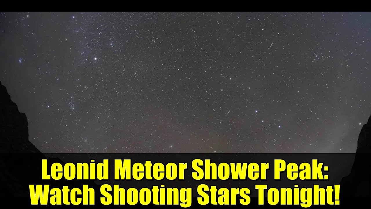 Leonid Meteor Shower Peak: Watch Shooting Stars Tonight!